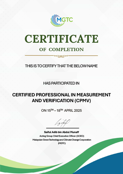 Cert of Completion